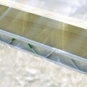 Wiggle alambre, Primavera galvanizado, Encuadre de PVC recubierto de alambre zigzag, color blanco, de 6 años, Series B6