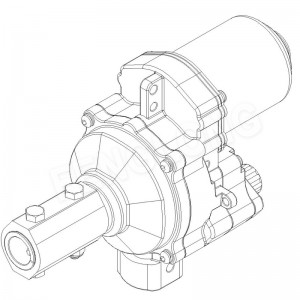 AC220V 120W de doble eje eléctrico de la película Reeler Roll Up unidades del torno Motorreductor para Poli Film ventilación del invernadero