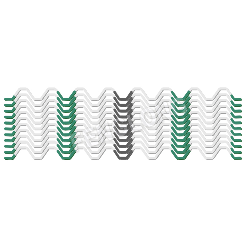 Wiggle alambre, Primavera galvanizado, Encuadre de PVC recubierto de alambre zigzag, color blanco, de 6 años, destacados Serie B6 Imagen