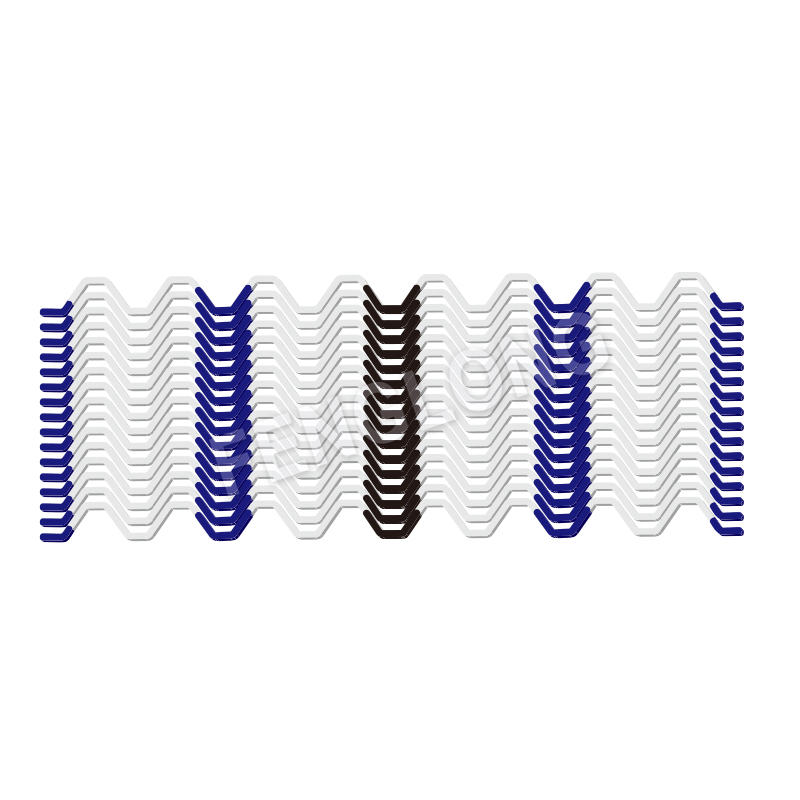 Wiggle Wire, Non-galvaniserat Spring, Full PVC belagd Zigzag Wire, vit färg, 5 år, Dagens B5 Series Bild